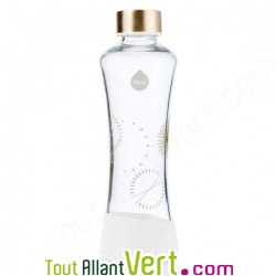 Gourde en verre fond silicone blanc, Eternit�, Equa 550mL