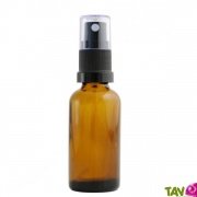 Flacon spray en verre ambr, vide, 30ml