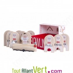 RouleTaBille, Jeu de Bowling en bois pour les doigts, ds 4 ans