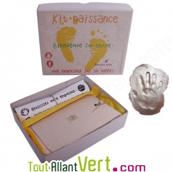 Kit empreinte pied et main  l\'argile pour bb et naissance