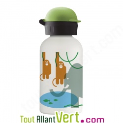 Gourde Enfant inox isotherme, Jungle, 350mL