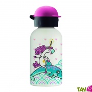 Gourde isotherme inox pour enfant, Licorne et Dauphin, 350mL
