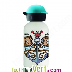 Gourde enfant isotherme en inox, Singe Marin, 350mL