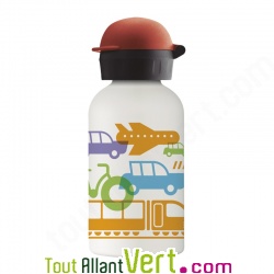 Gourde pour enfant en inox isotherme, Transport, 350mL