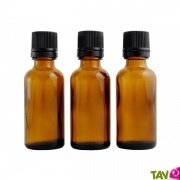 Lot de 3 flacons en verre ambr codigouttes, 30ml
