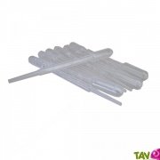 Lot de 10 pipettes pasteur en plastique, 3ml gradues 0.5ml