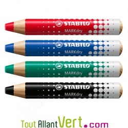 Crayon marqueur effa�able pour tableau blanc et ardoise, lot de 5