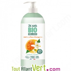 Cr�me de douche miel et fleur d\'oranger 1L, Je suis BIO
