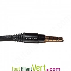 Oreillettes anti-ondes AIRCOM A1 avec prise jack 3.5mm, smartphone