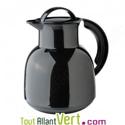 Pichet isotherme en verre et plastique recycl 1 litre.