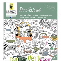 Poster g�ant � colorier Dinosaures 70 x 100 cm