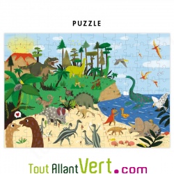 Puzzle + poster 150 pi�ces Dinosaures, +6 ans