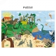 Puzzle + poster 150 pi�ces Dinosaures, +6 ans