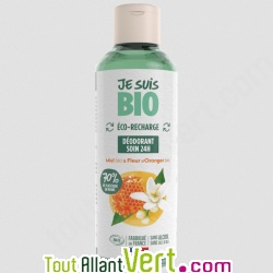 Recharge d�odorant soin 24h miel et fleur d\'oranger, 100 ml