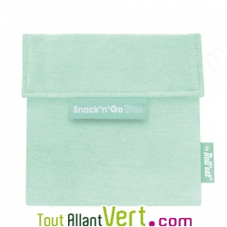 Sac � gouter Snack\'NGo Duo Menthe avec 2 pochettes r�utilisable et lavable