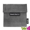 Sachets snack �cologique r�utilisable et lavable 18 x 18 cm coloris noir