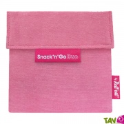 Sachets snack �cologique r�utilisable et lavable Rose