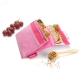 Sachets snack �cologique r�utilisable et lavable Rose