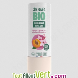D�odorant stick solide 24h Fleur de ceriser et huile d\'abricot 50g