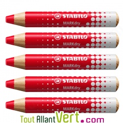 Crayon marqueur effa�able pour tableau blanc et ardoise, lot de 5