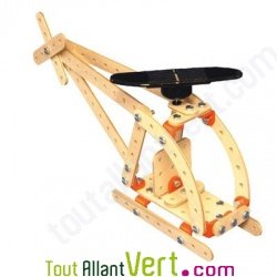 Kit 3 jeux de construction bois �nergie solaire