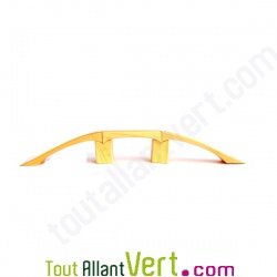 Pont en bois naturel pour petite voiture, 84 cm