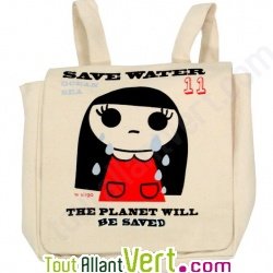Sac � dos enfant petite fille �colo en coton bio 23 x 23 x 7,5 cm