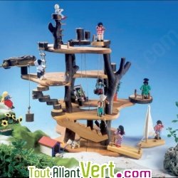 Maison d\'elfs en bois  55cm