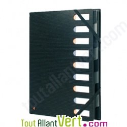 Organiseur Chemise trieur 9 compartiments Dos extensible Exactive recycl�