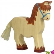 Cheval blanc de trait en bois 15,5 cm