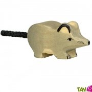 Souris grise en bois 3 cm