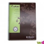 Cahier  Spirale recycl Petits Carreaux A4 180p Marron Forever