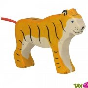 Tigre en bois debout 10,5 cm