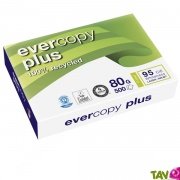 Papier recycl A4 Blanc Evercopy Plus 80g/m2, ramette de 500 feuilles