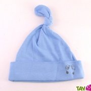 Bonnet bb en coton bio, bleu