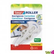 Recharge roller de correction recycl, rechargeable, Eco-Logo