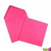 Enveloppes recycles 12.5x12.5 cm, rose, Couleur de Provence, 100g, lot de 50