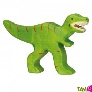 Tyrannosaure en bois, dinosaure T-Rex, 14 cm