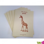 Cahier colier 24x32cm, 96p recycl, grands carreaux, Girafe