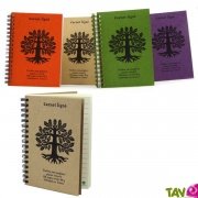 Carnet lign A6  spirale 120 pages recycles, 90g