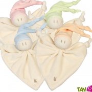 Doudou bb en coton bio, 17cm