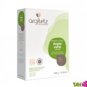 Argile verte bio pour masque et bain, peaux grasses, 300g, Argiletz