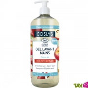Gel lavant mains bio parfum pomme, sans savon, 1 Litre, Coslys