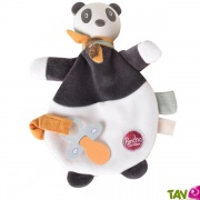 Doudou Pancha le Panda coton bio tte caoutchouc naturel