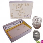 Kit Mariage prise empreinte pied et main argile