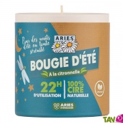 Bougie d't  la citronnelle, 22h d'utilisation, cire naturelle, 100g