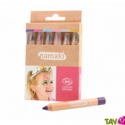 6 crayons de maquillage enfants bio, couleurs féériques