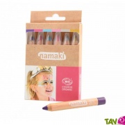 6 crayons de maquillage enfants bio, couleurs friques