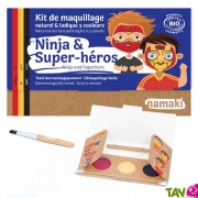 Kit maquillage bio enfant 3 couleurs, Ninja & Super-hros