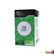 Th vert bio de Chine, bote de 24 sachets